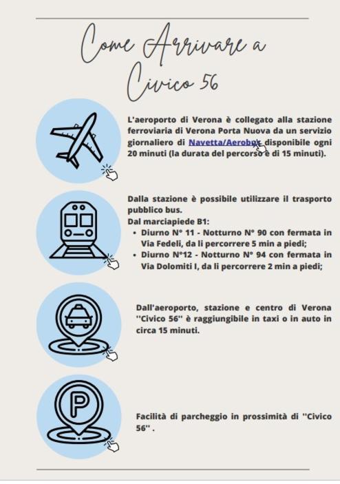 Apartmán Civico 56 Verona Exteriér fotografie